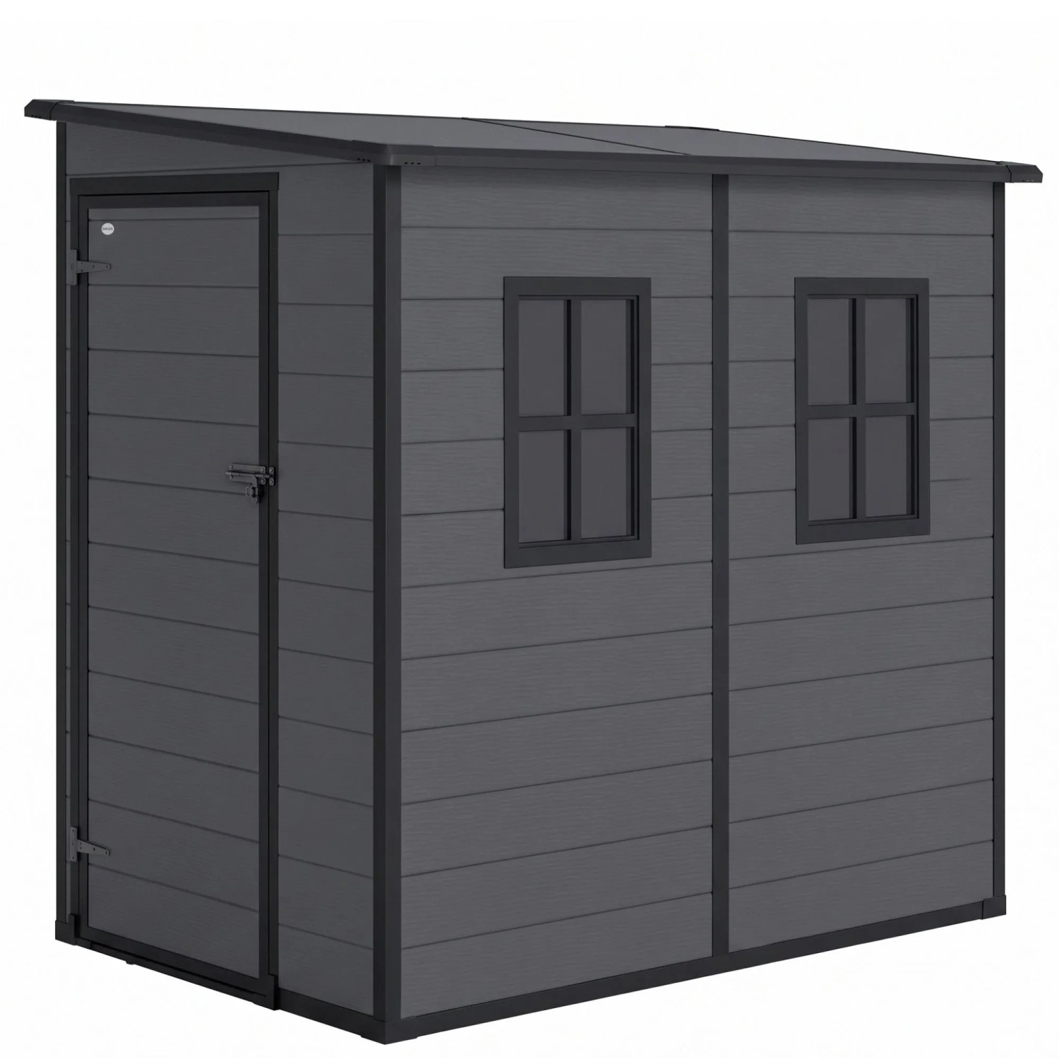 osoltus Gerätehaus 3m² Kunststoff Emma 254cm X 122cm X 188cm Grau