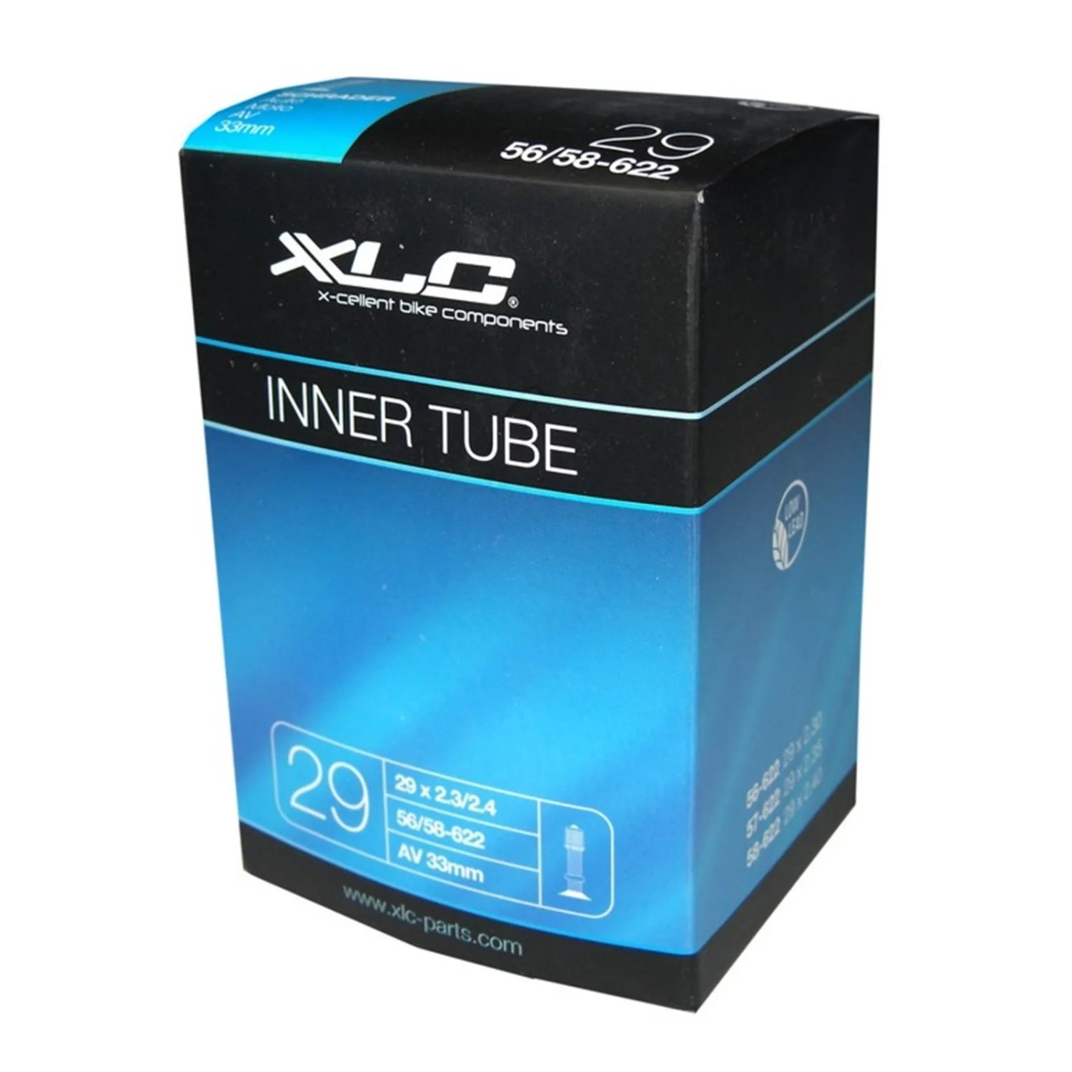 XLC Fahrradschlauch 29 x 3.0/3.5 76/90-622 AV 33 mm