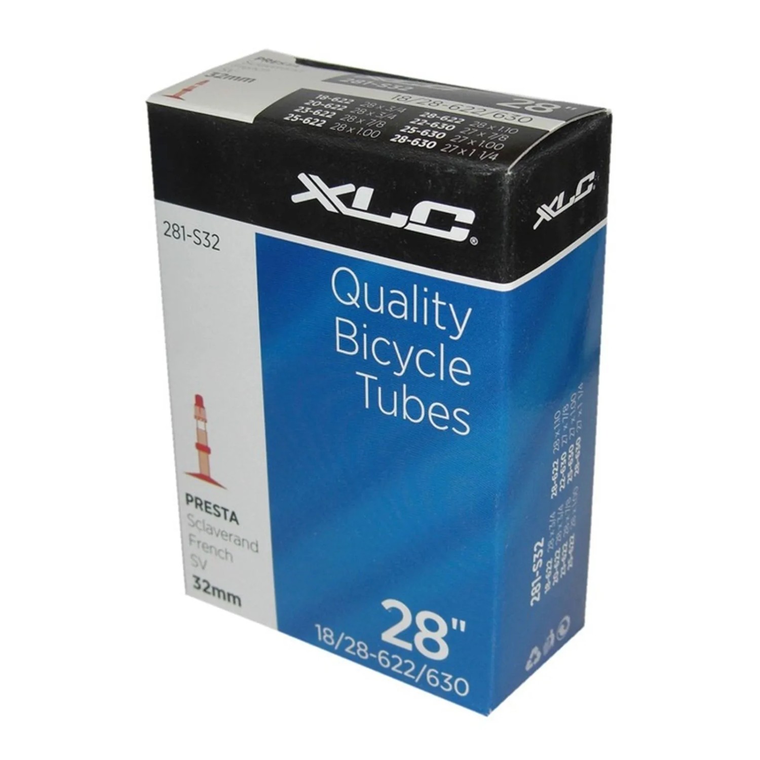 XLC Fahrradschlauch 700x18/28C 18/28-622/630 SV 33 mm