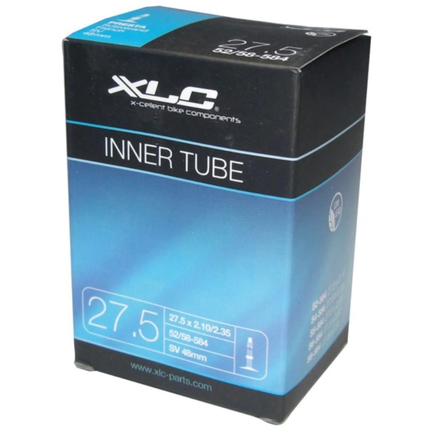 XLC Fahrradschlauch VT-S27 27.5 x 2.1-2.35 Zoll SV 48 mm