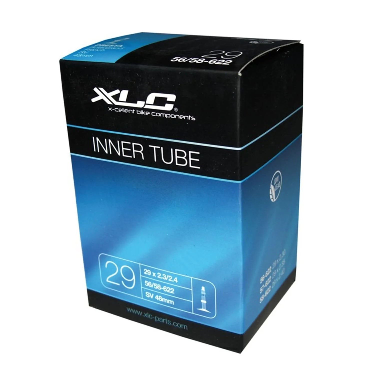 XLC Fahrradschlauch 29 x 2.3/2.4 56/58-622 SV 48 mm