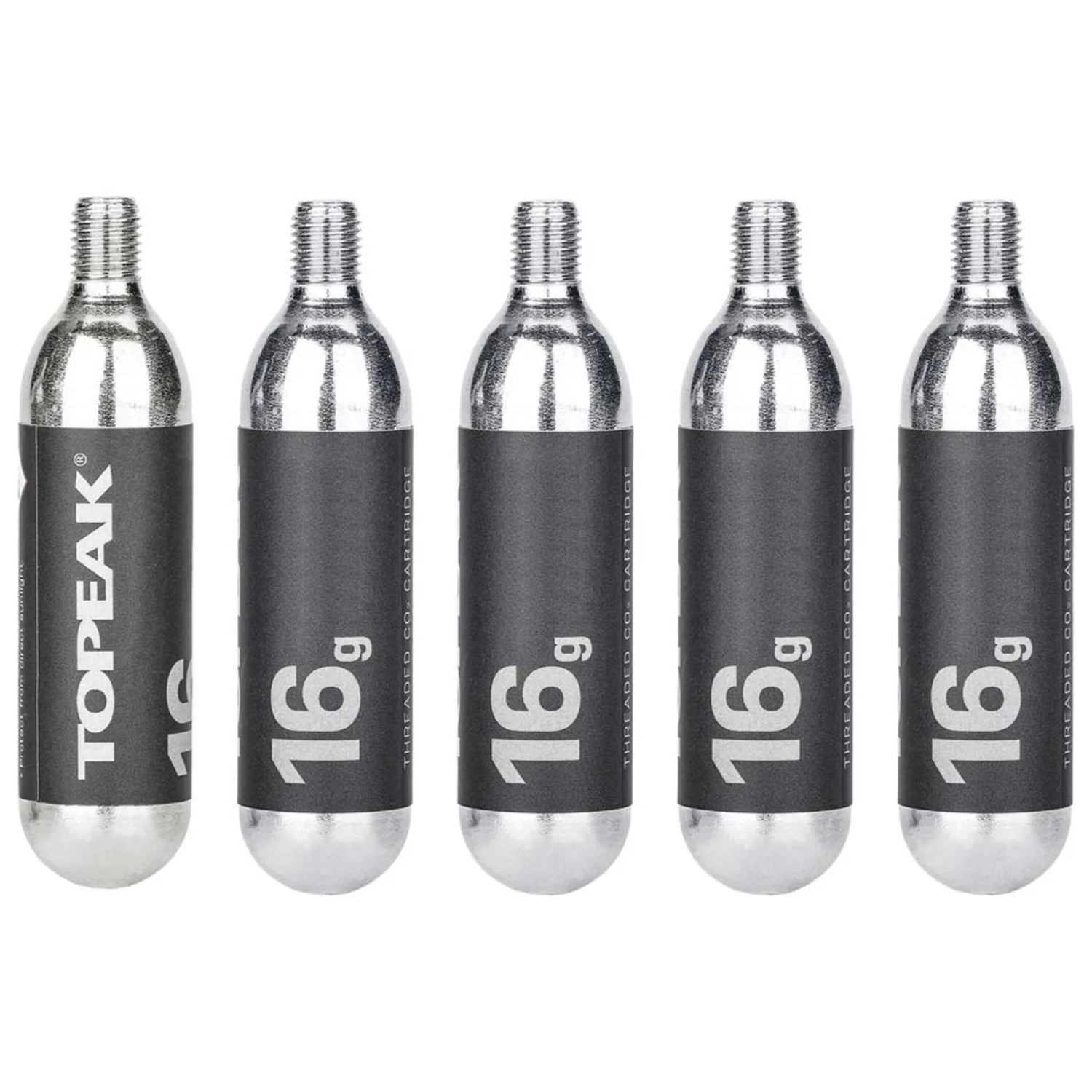 Topeak CO2 Kartusche 16g mit Gewinde 5 Stk/Packung