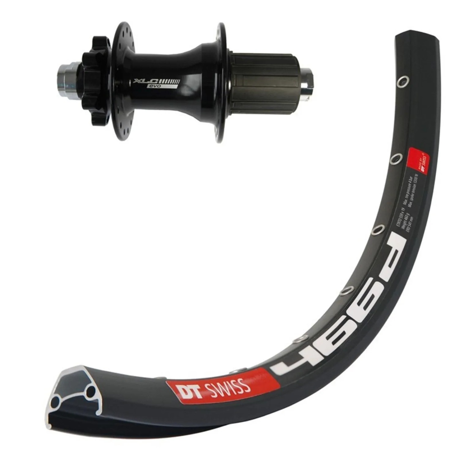 XLC H-Rad 27.5 RW-A13 6-Loch Schwarz Ta 12 32L