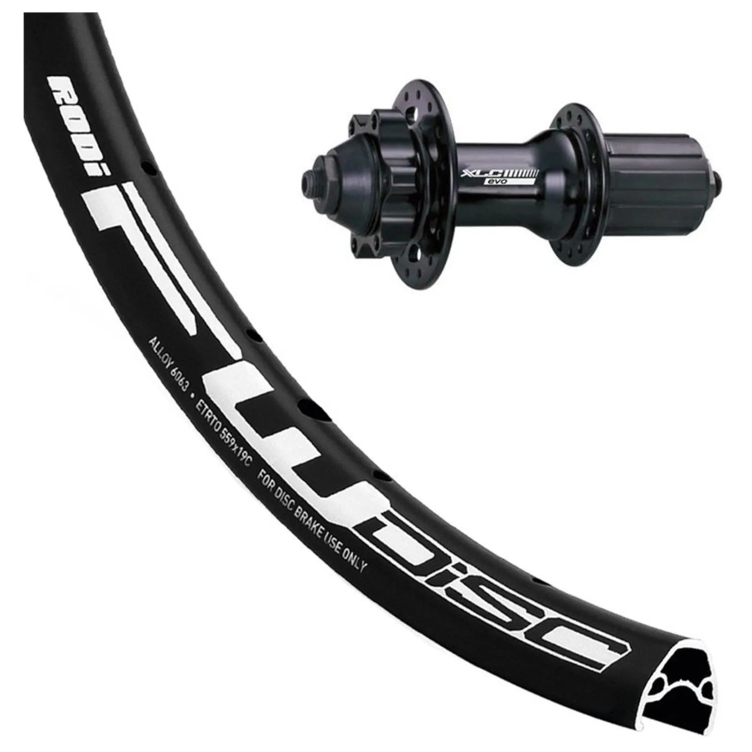 XLC H-Rad 24x1.9 RW-A05 6-Loch Schwarz SSP 32L