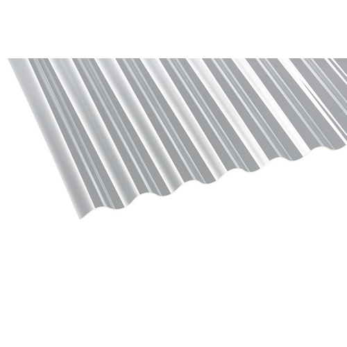 GUTTA Wellplatte, Sinus 76/18, LxBxH: 200x104,5x0,13 cm, klar - transparent