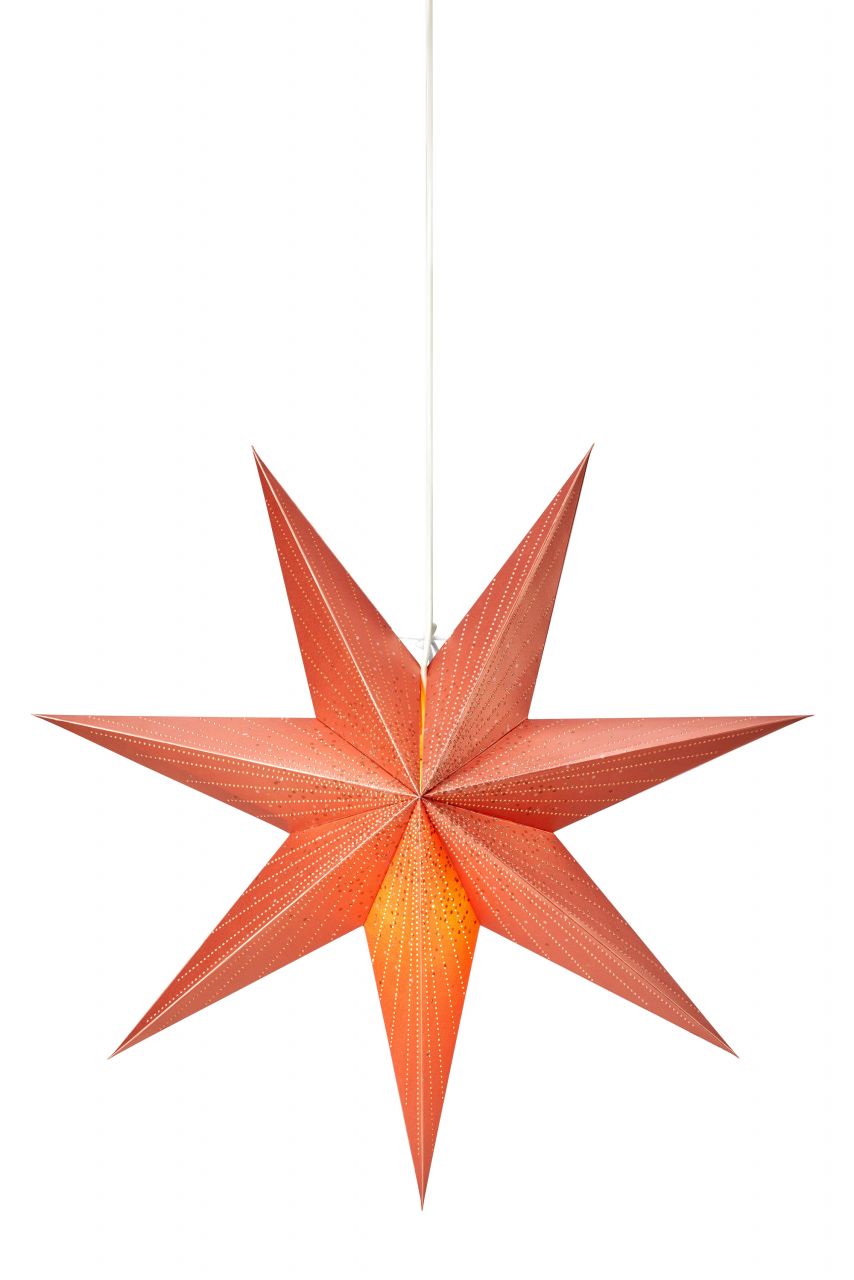 Markslöjd EMMY Hängestern orange, H 45 cm x T 16 cm x B 45 cm