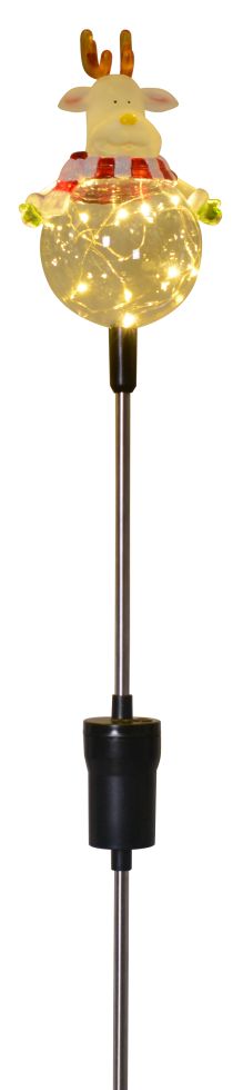 TrendLine LED Gartenstecker Rentier 84 cm warmweiß für außen mit Timer