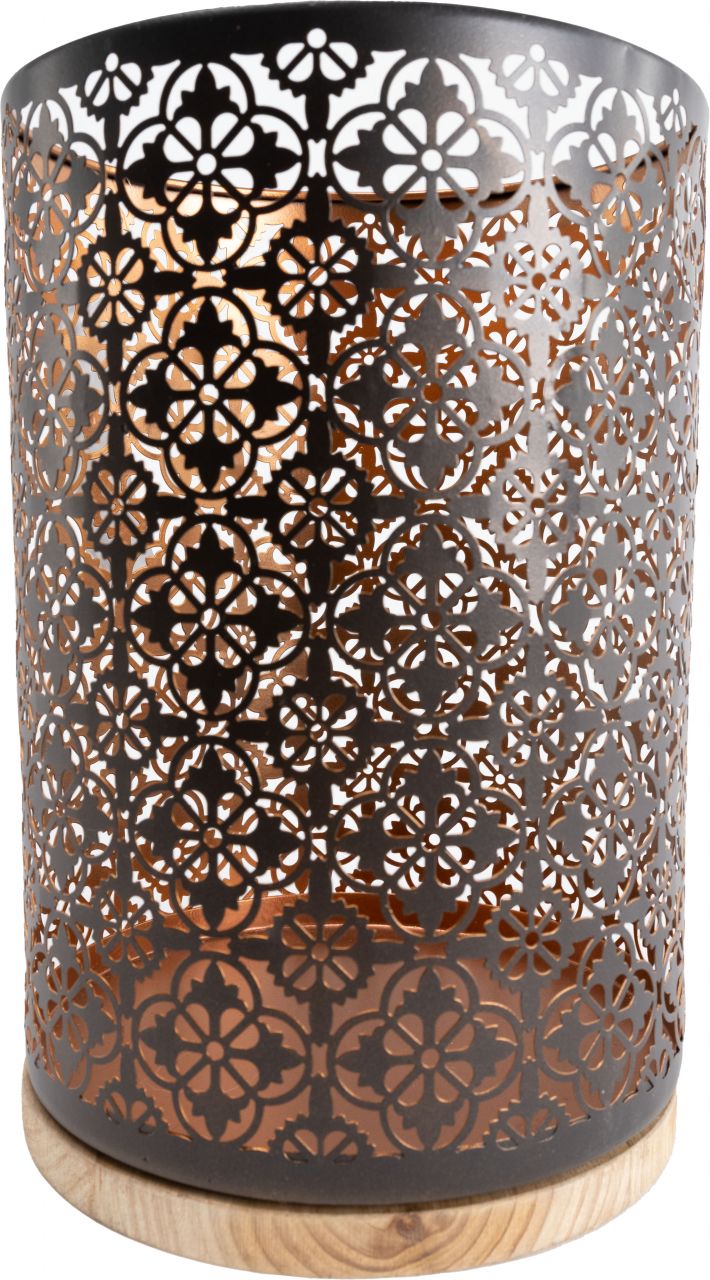 TrendLine Windlicht Metall 27 cm schwarz gold Bild 2