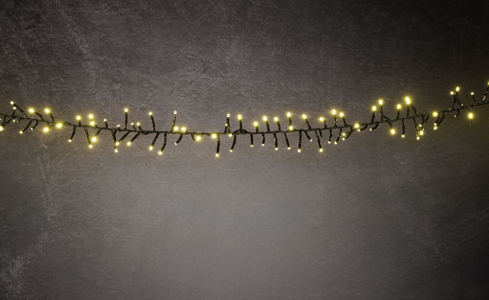 TrendLine LED-Lichterkette Cluster Außen 6 m warmweiß-schwarz mit Timer, Dimmer Bild 2