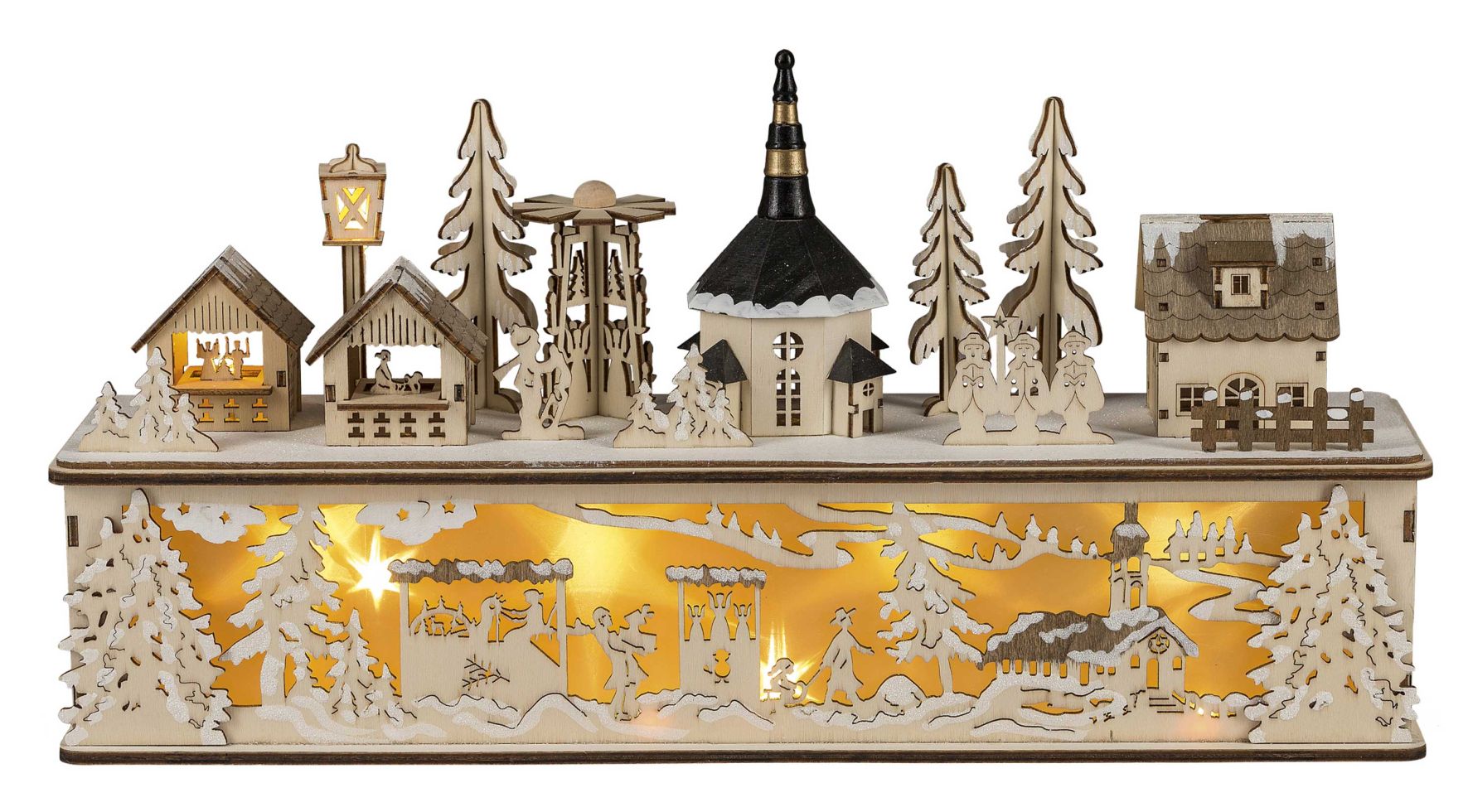HGD Winterdorf-LED mit Sockel 45 x 10 x25 cm