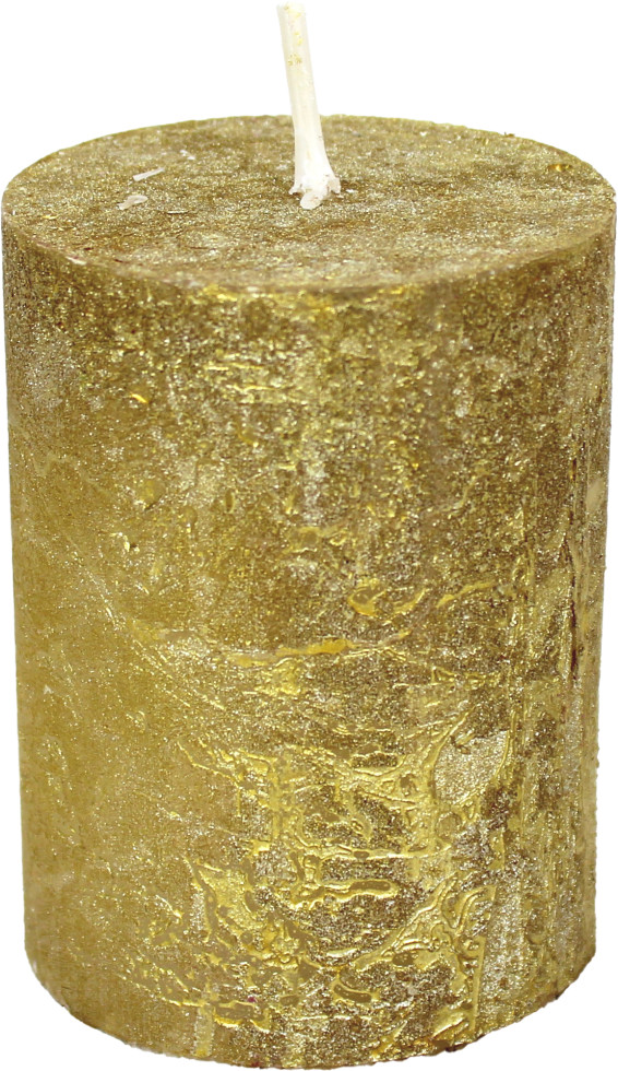 House of Rustic Kerze gold Ø 6,8 x 9 cm