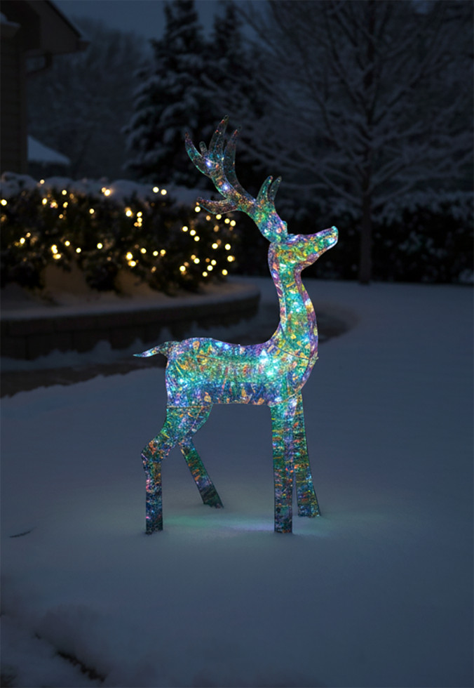 TrendLine LED Rentier 133 cm warmweiß-kaltweiß