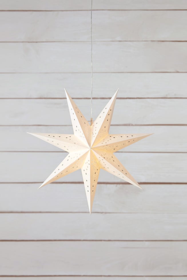 Markslöjd LED Hängestern Gisel Papier Ø 45 cm weiß