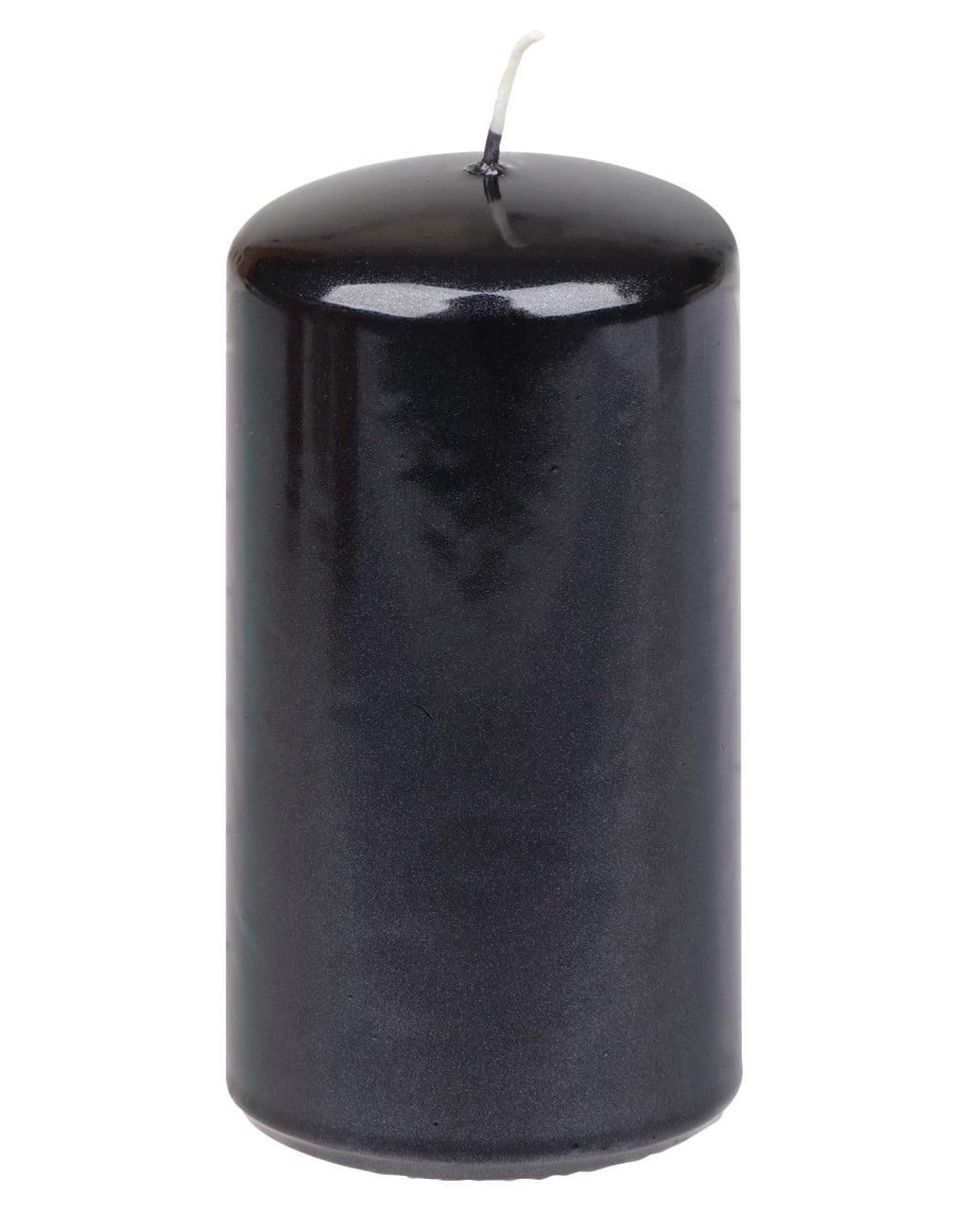 Steinhart Stumpenkerze Brilliance Ø 5,7 x 11 cm schwarz