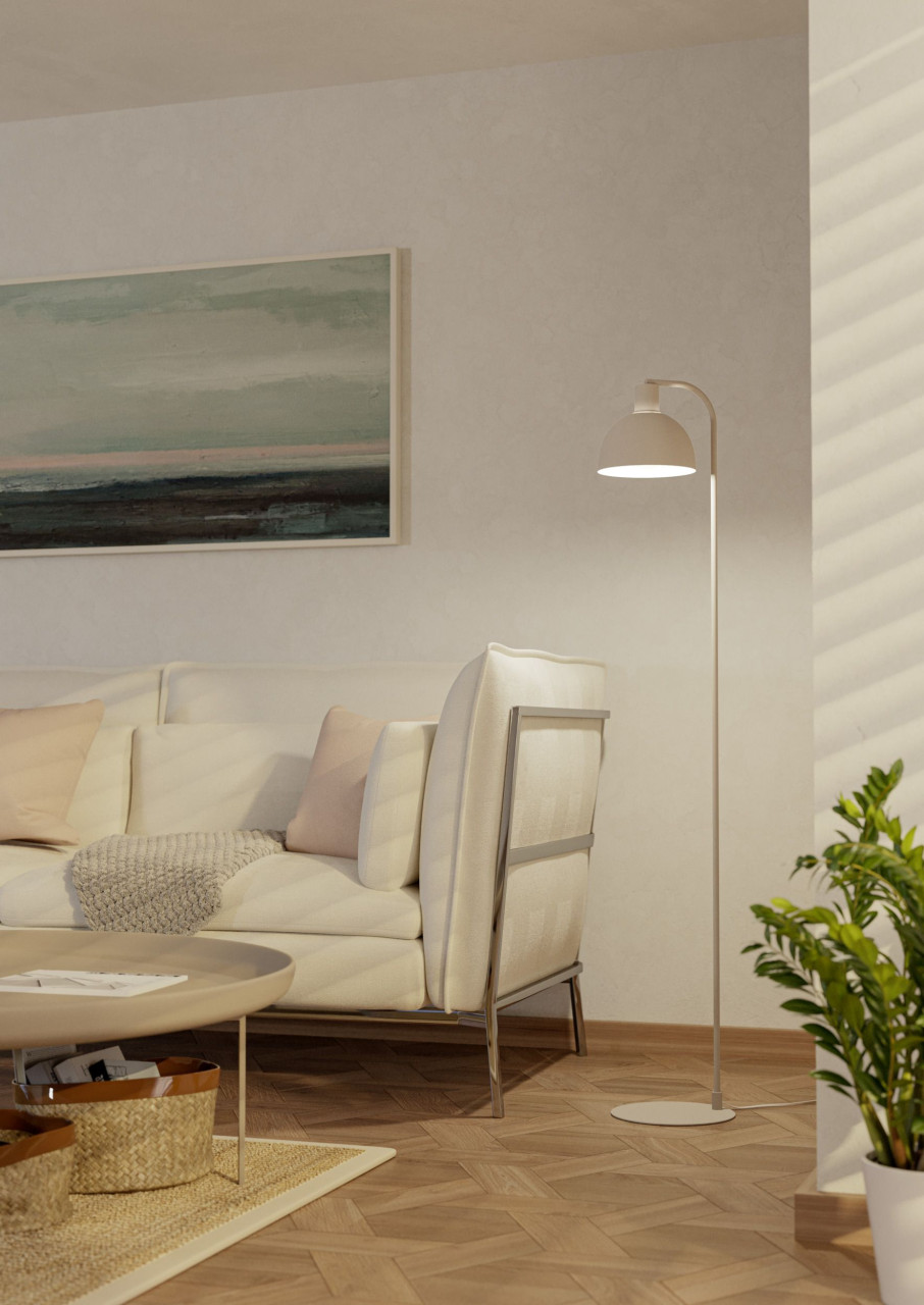 Eglo Stehleuchte Cazalilla E27 25 x 149 cm sandfarben Bild 3