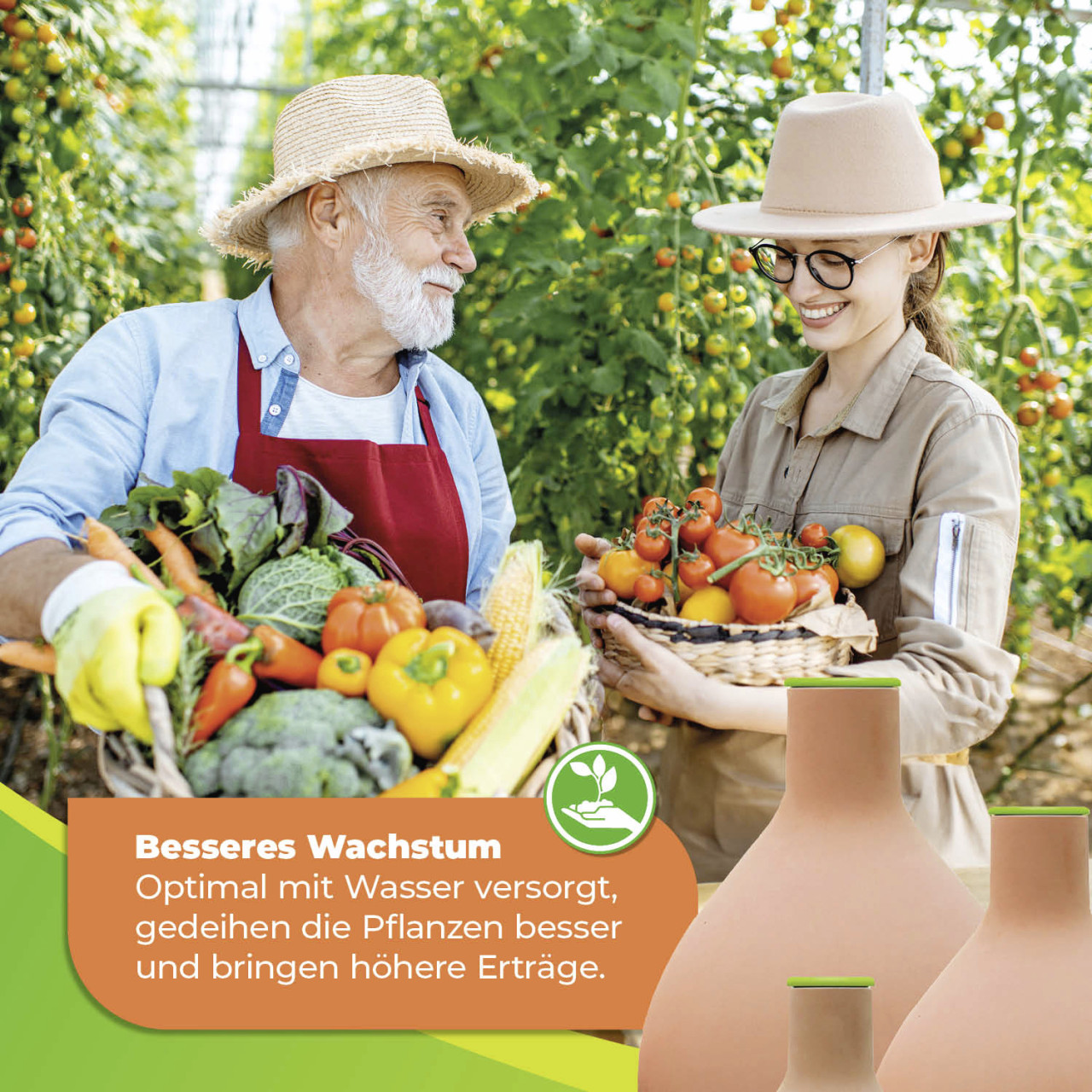 BioGreen Pflanzenbewässerung Olla Hydro Max M 3 L