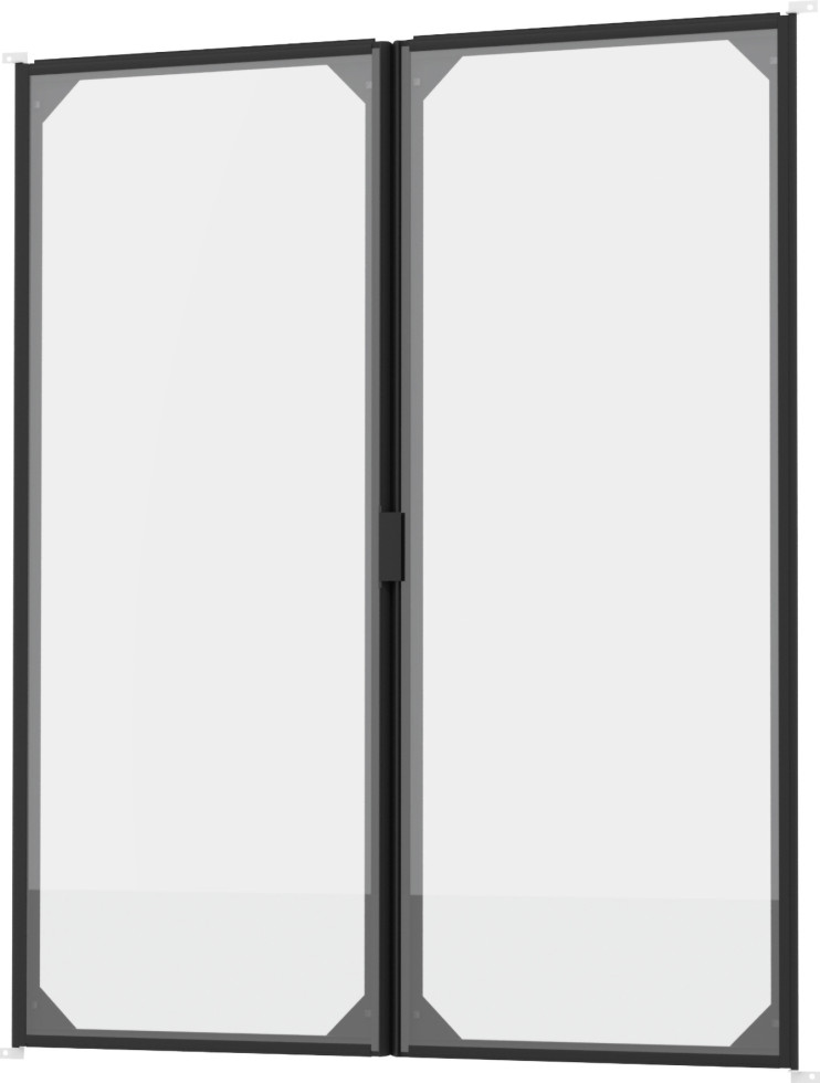 Vitavia Tür für Tomatenhaus Napoli 900 ESG 3 mm schwarz 119,7 x 149 cm