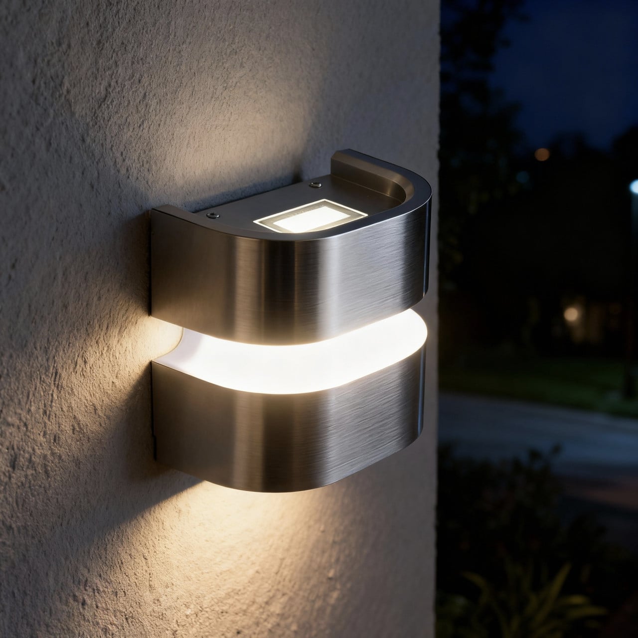 LED-Außenleuchte Java I 11x12 cm silber neutralweiß