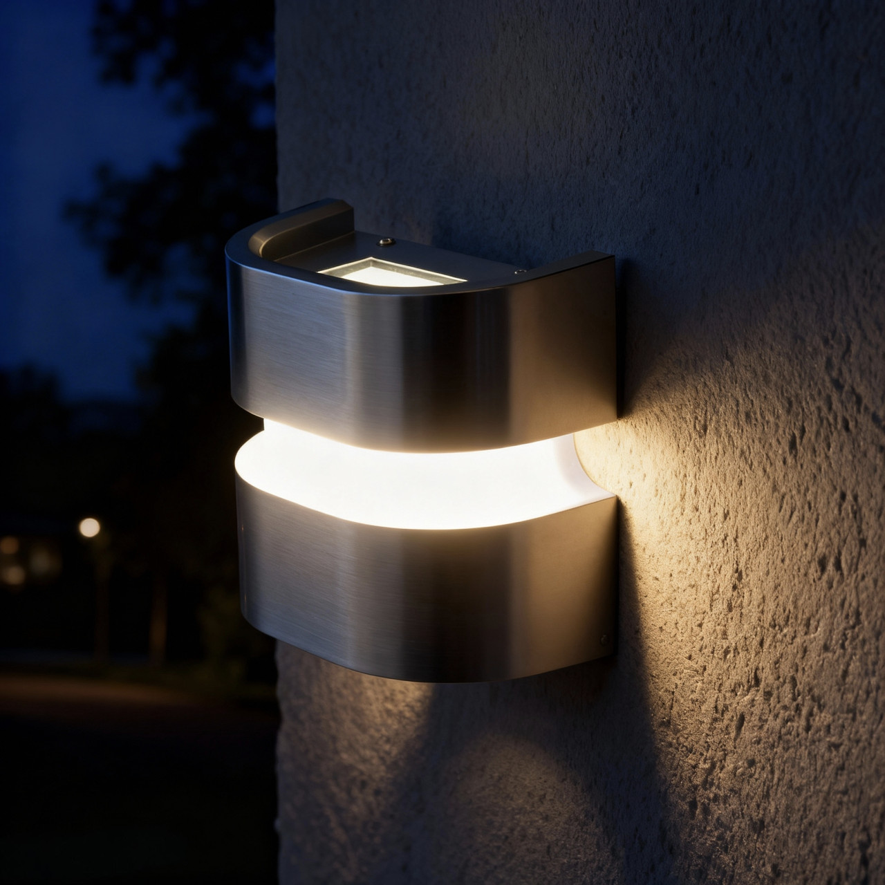 LED-Außenleuchte Java I 11x12 cm silber neutralweiß Bild 2