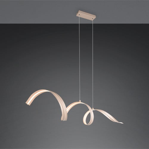Reality LED-Pendelleuchte 109x19,5 cm Tivor warm beige