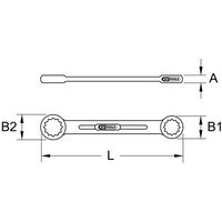ULTIMATEplus Doppel-Ringschlüssel, 22x24mm Bild 2