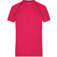 Herren Fitness Shirt JN496, hellpink/titan, Größe L Bild 2