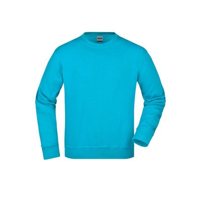 Workwear Sweatshirt JN840, türkis, Größe 4XL