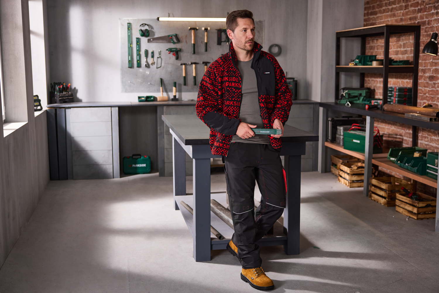 PARKSIDE® Herren Sicherheitsstiefel »S1P« (Braun, 43) Bild 3