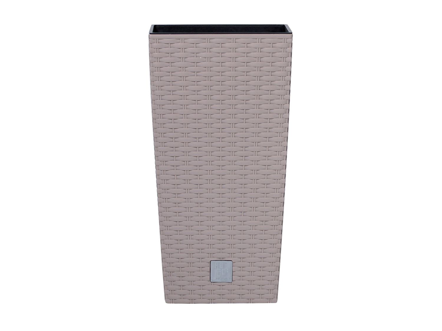 PROSPERPLAST Blumentopf mit Einsatz "Rato Square" (Mocca, B 33 x H 61 x T 33 cm)