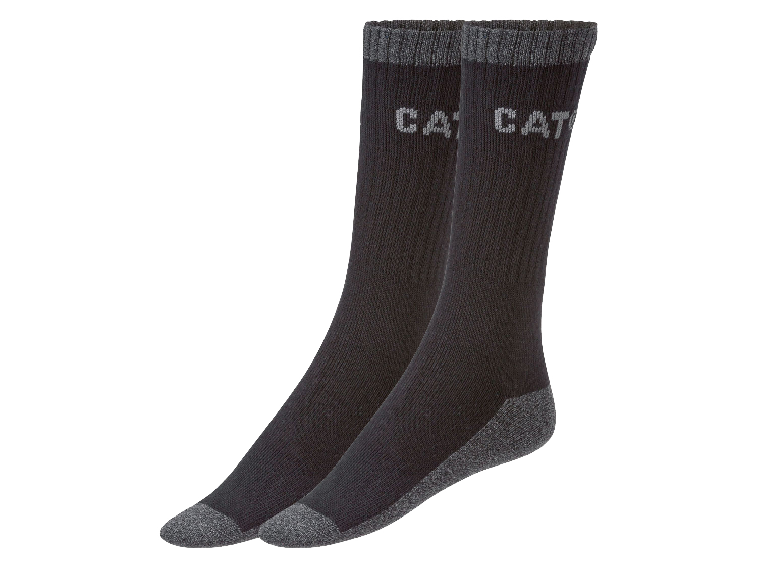 CATERPILLAR Herren Thermo Arbeitssocken 2 Paar (Schwarz, 39-42)