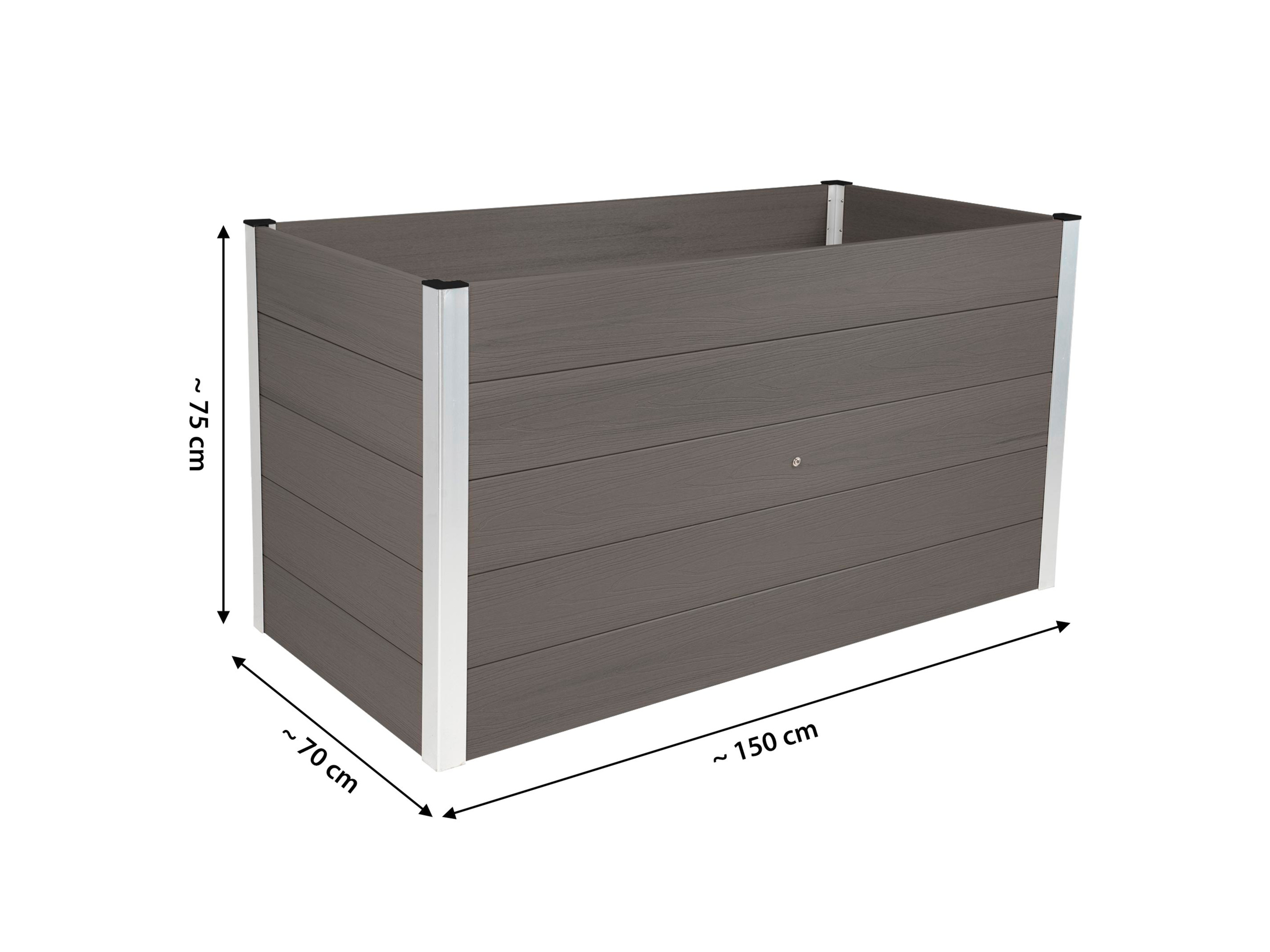 DOBAR XXL Hochbeet (Anthrazit) Bild 3