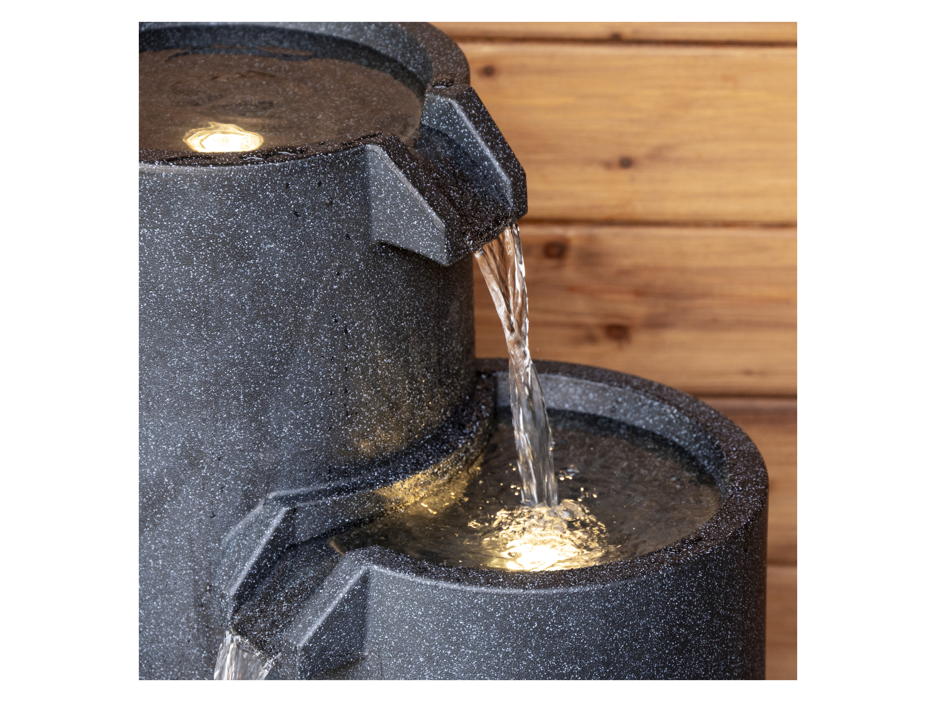 DOBAR Gartenbrunnen »Brahma«, 3-stufig mit LED Bild 4