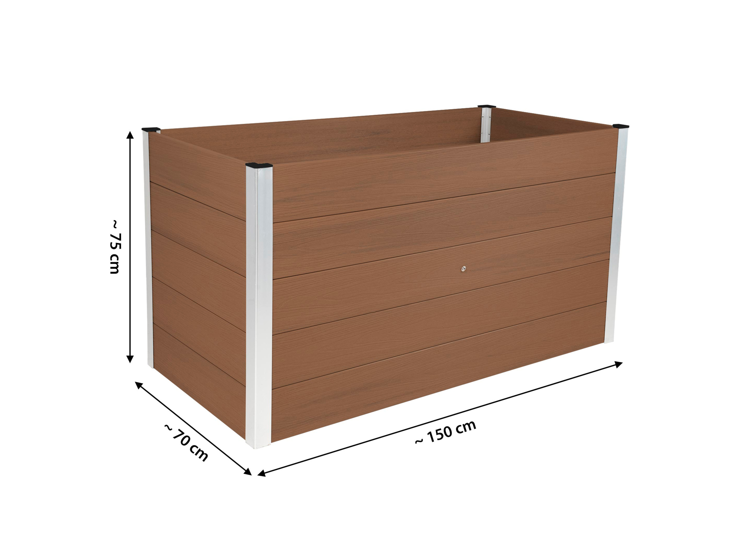 DOBAR XXL Hochbeet (Hellbraun) Bild 3