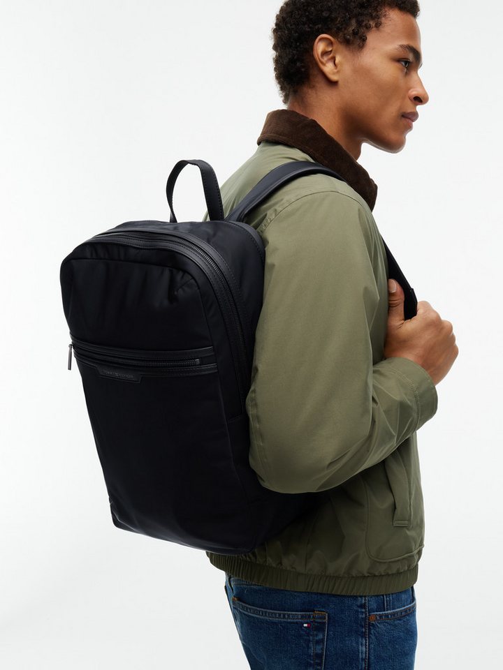Tommy Hilfiger Rucksack TH NYLON TECH BACKPACK, Unisex Freizeitrucksack, Travelbag mit Logoschriftzug Bild 3