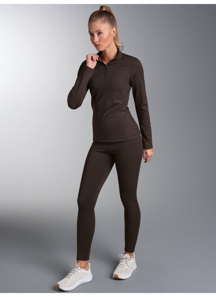 Trigema Jogginganzug TRIGEMA Sport Set aus Longsleeve und Leggings (1-tlg) Bild 3