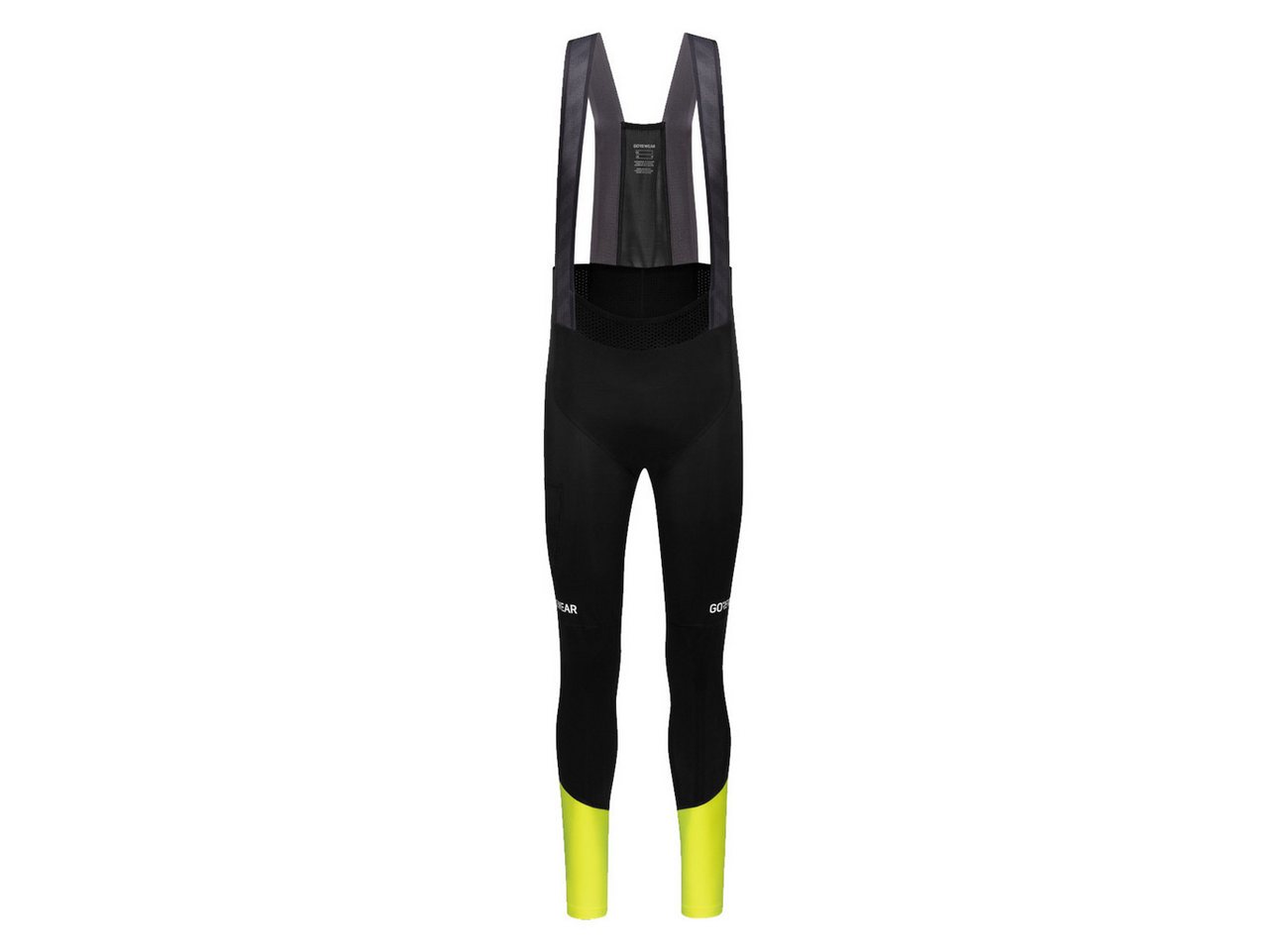GORE® Wear Laufhose Gore Wear Spinshift Thermo Bib Tights+ Herren Black Neon Yellow