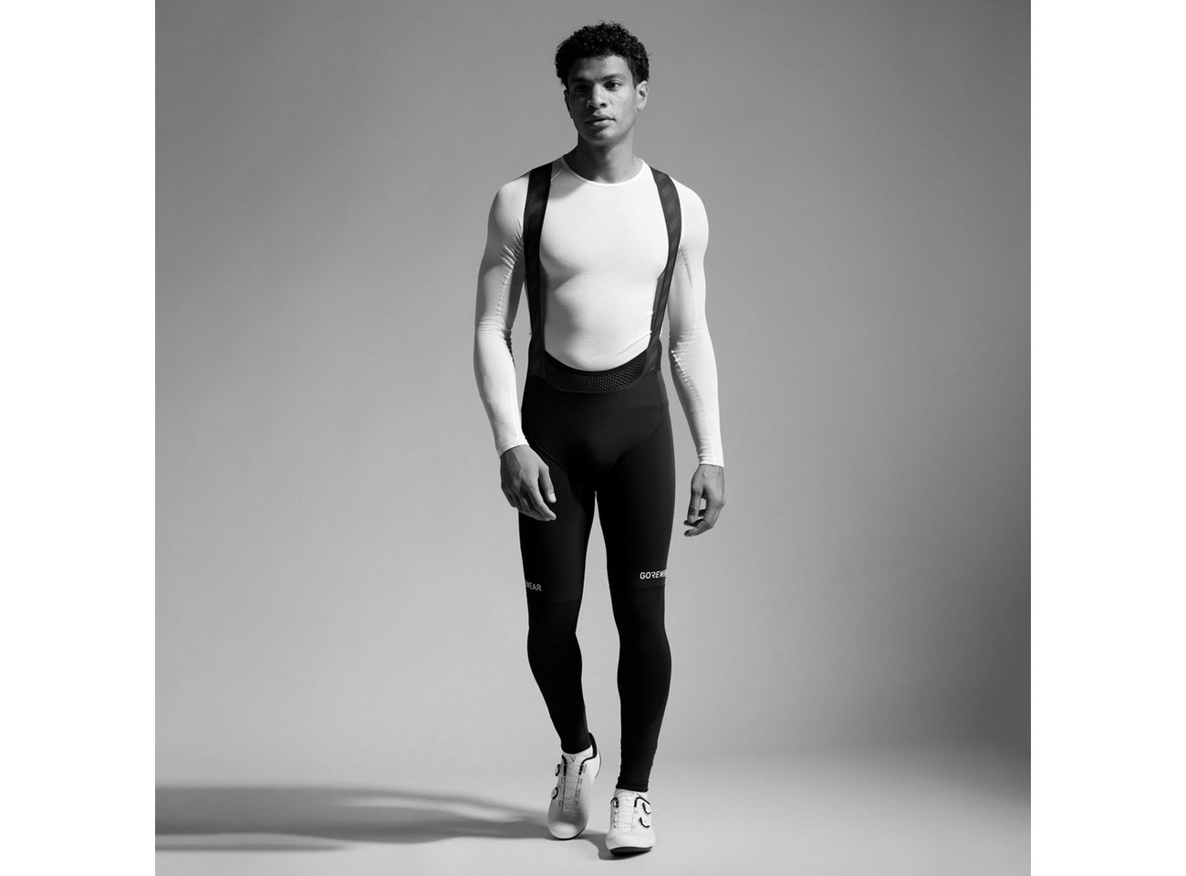 GORE® Wear Laufhose Gore Wear Spinshift Thermo Bib Tights+ Herren Black Neon Yellow Bild 2