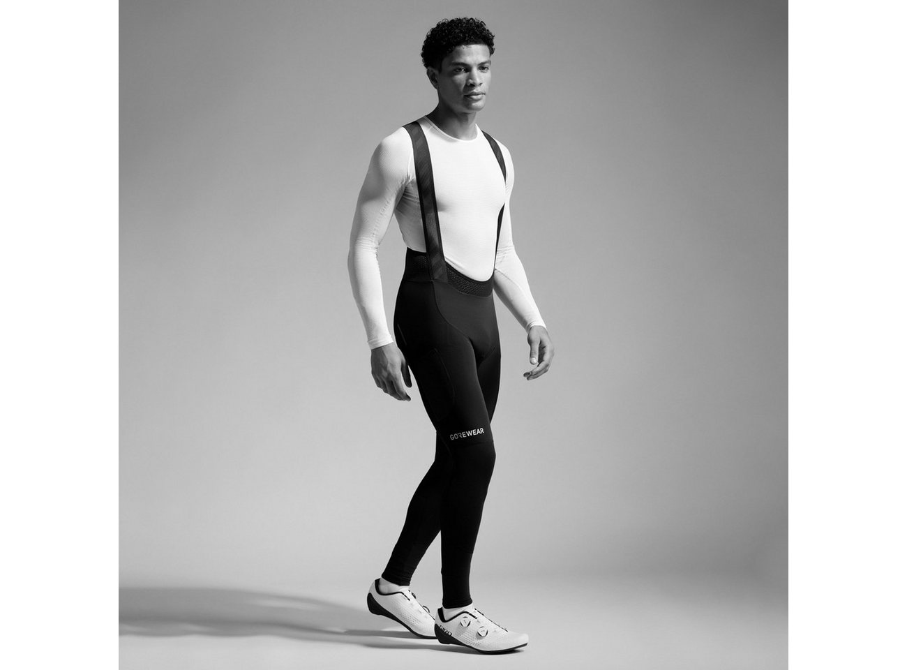 GORE® Wear Laufhose Gore Wear Spinshift Thermo Bib Tights+ Herren Black Neon Yellow Bild 3
