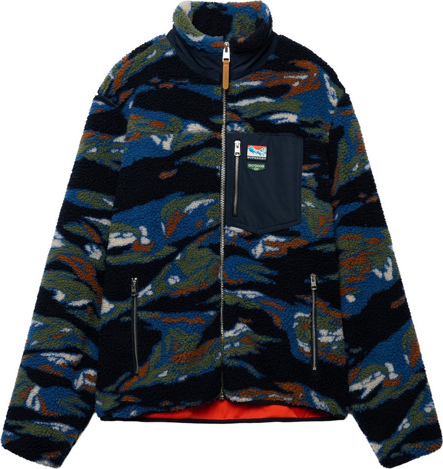 Superdry Motorradjacke Terrain Fleecejacke Atmungsaktiv Bild 2