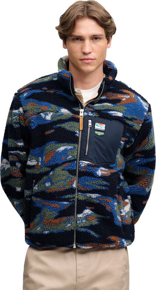 Superdry Motorradjacke Terrain Fleecejacke Atmungsaktiv Bild 5