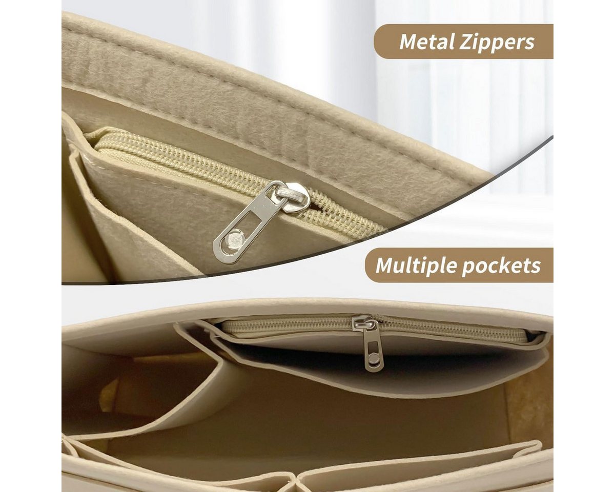 Kraftverdia Aufbewahrungstasche Taschen-Organizer – Bag-in-Bag, kompatibel mit Longchamp & Co. Bild 4
