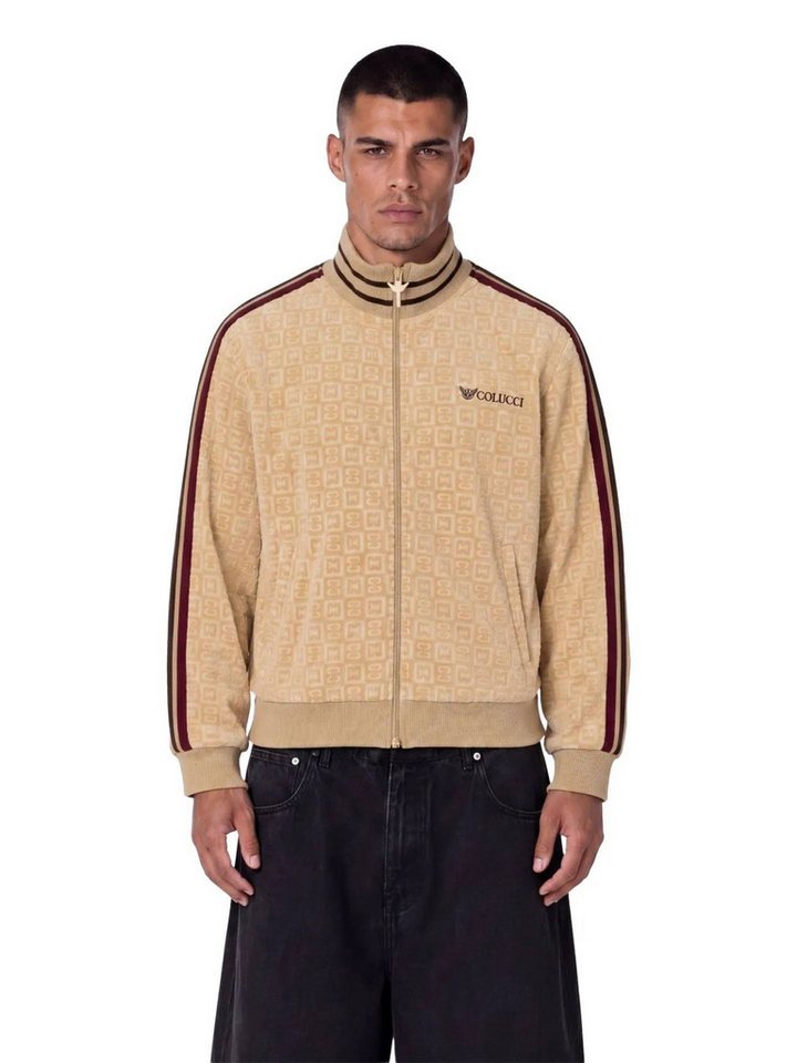 COLUCCI Trainingsjacke Jacke Colucci Velours Checkerboard (1-St) Sportlich-eleganter Look Bild 2