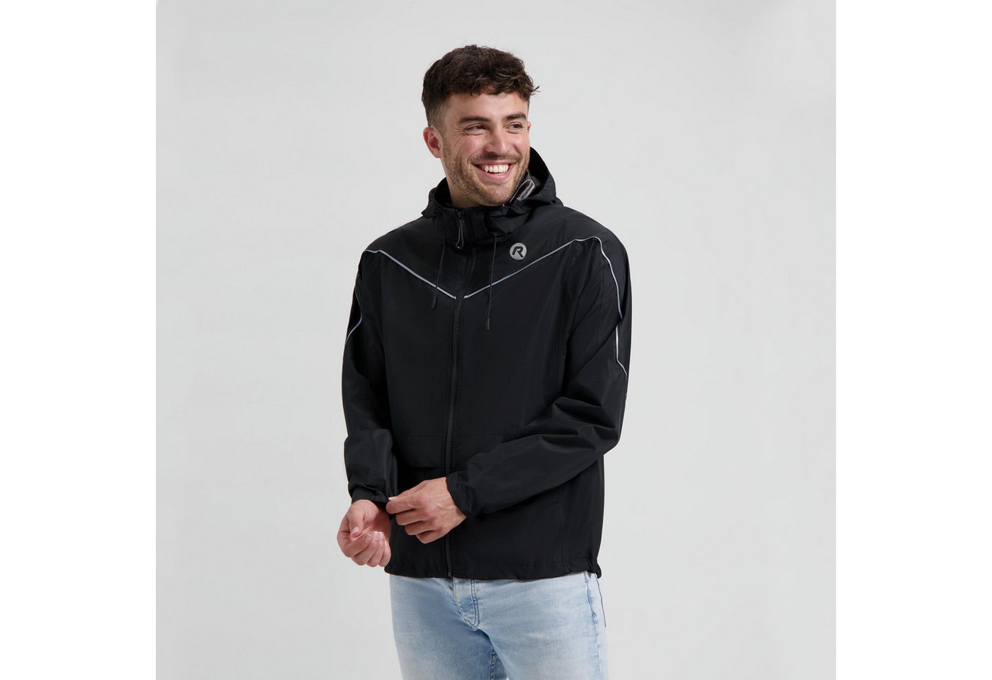 Rogelli Regenanzug Regenanzug Fahrrad Commuter Essential Erwachsene schwarz