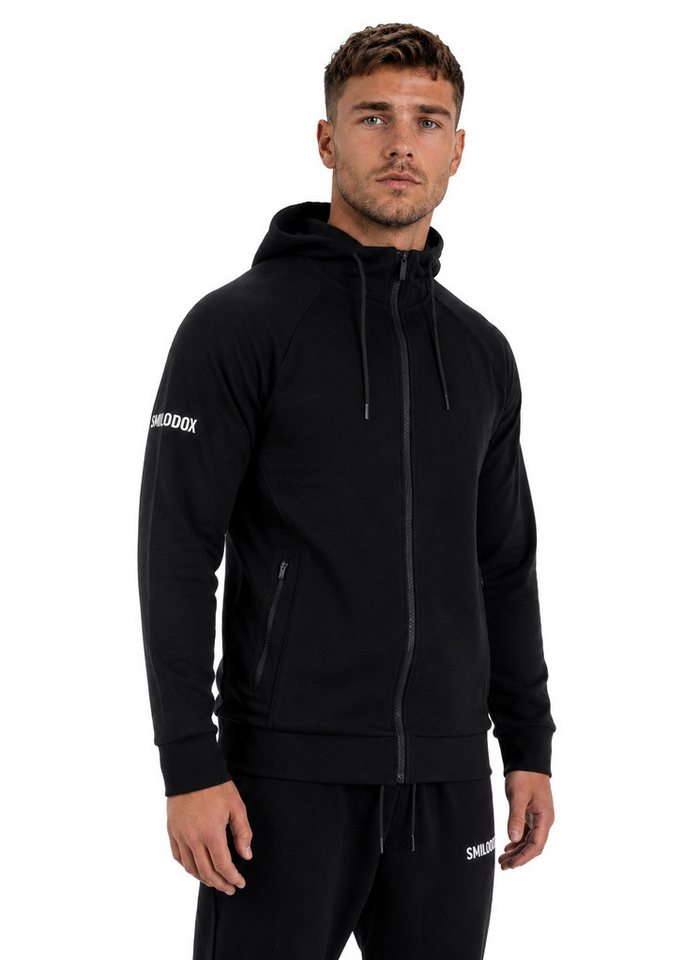 Smilodox Trainingsjacke Denzo Herren, Sportjacke, Fitness, Kapuze, Zip Jacke Mesh Einsätze, Zip Taschen, Kapuze, Soft Touch, Rippbündchen Bild 4