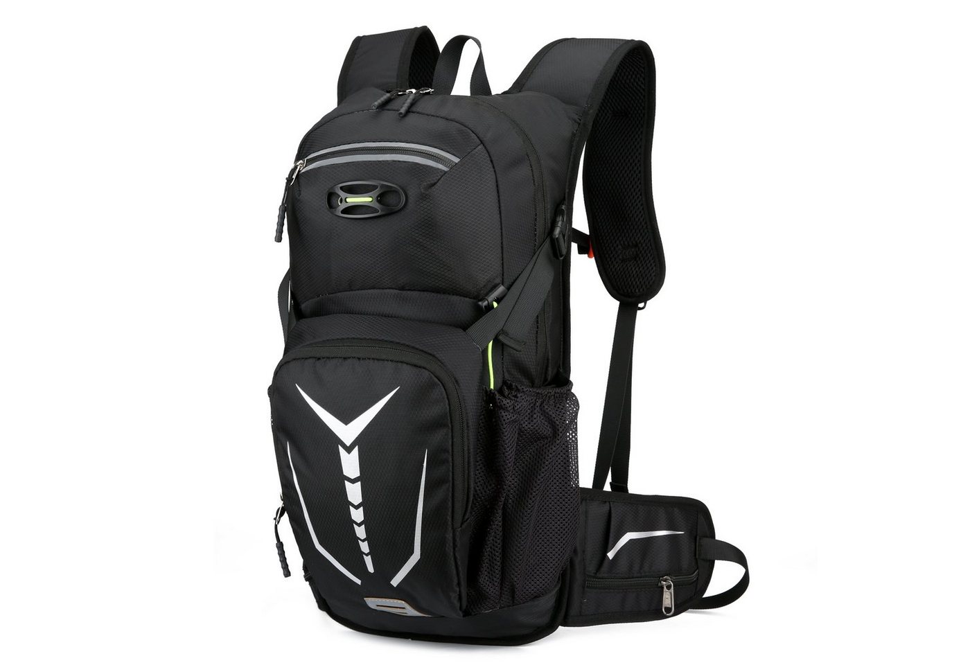 RAIKOU Fahrradrucksack 18L Reflexstreifen Helmabdeckung Trinkrucksack Wasserdicht, Radsport Hydration Bild 3