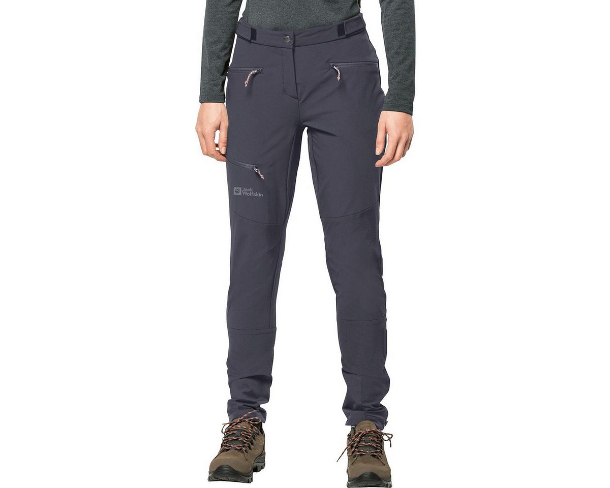 Jack Wolfskin Outdoorhose Salmaser Pants W Extrem atmungsaktive, strapazierfähige Softshell-Hose mit Bild 2