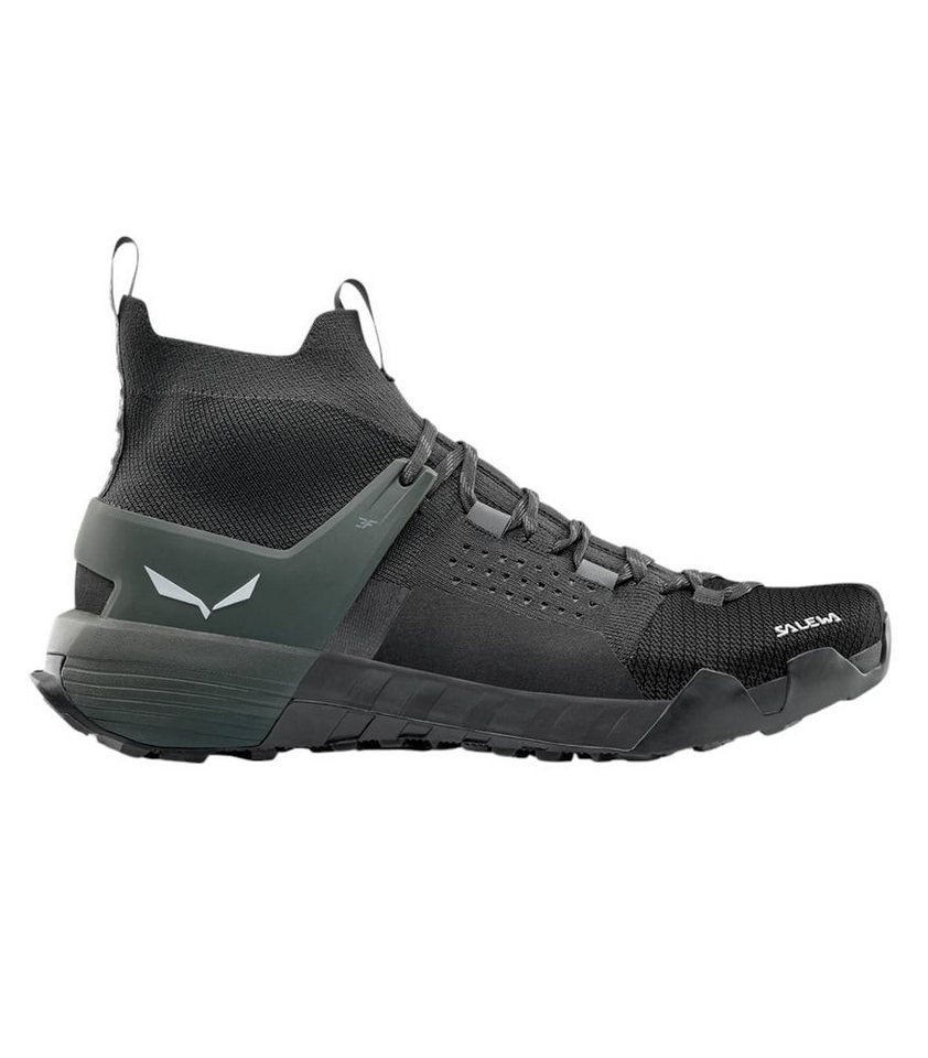 Salewa Wildfire NXT Knit (Zustieg, 3F System) onyxgrau/schwarz/olive Herren Wanderschuh Bild 2