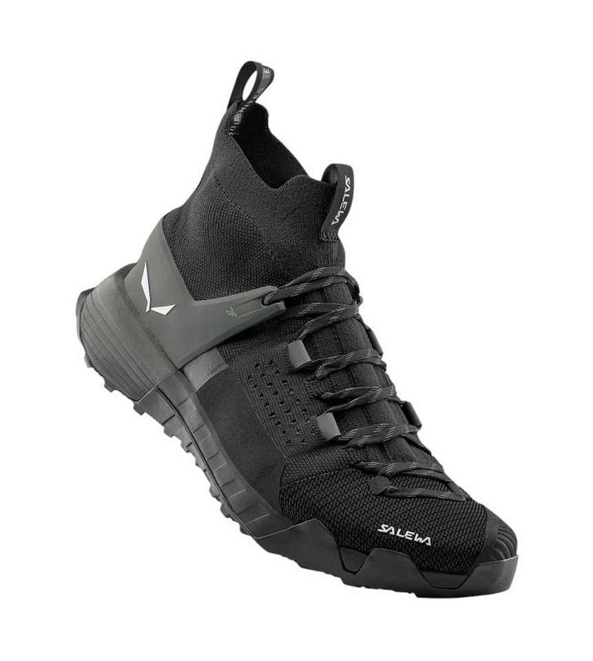 Salewa Wildfire NXT Knit (Zustieg, 3F System) onyxgrau/schwarz/olive Herren Wanderschuh Bild 5