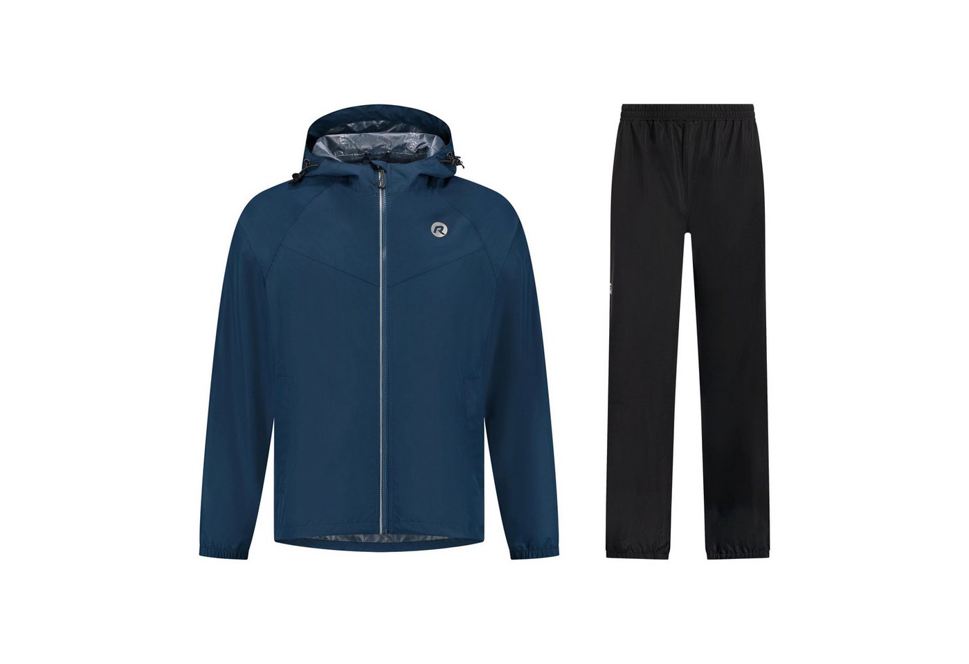 Rogelli Regenanzug Regenanzug mit Kapuze Fahrrad Commuter Core Erwachsene blau