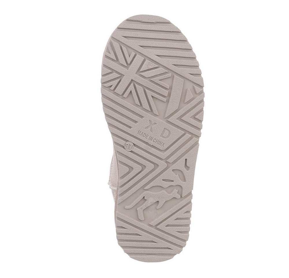 Ital-Design Damen Snowboots Freizeit Snowboots (87283922) Flach Flache Stiefeletten in Beige Bild 3